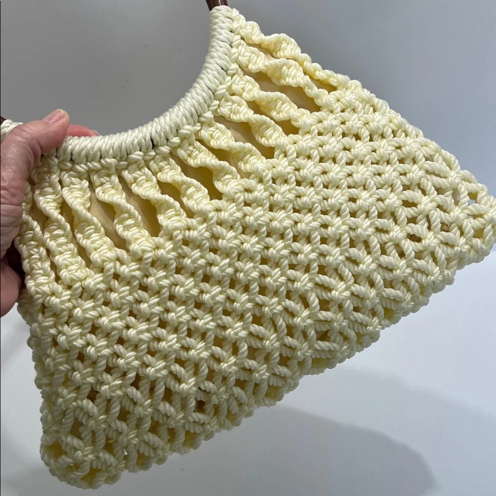 Vintage handmade macrame